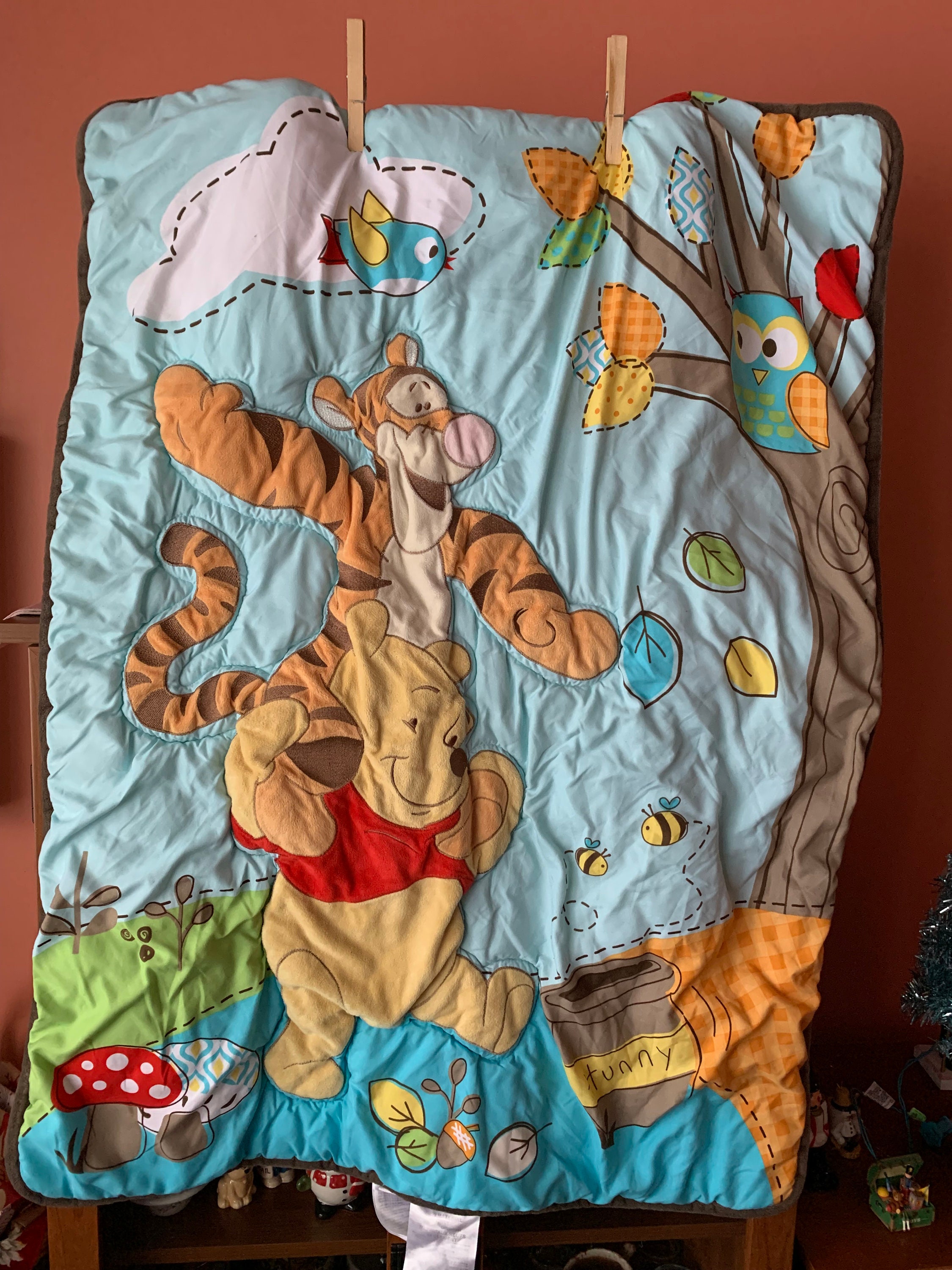 Winnie the Pooh and Tigger Disney Baby Comforter wall Hanging Baby