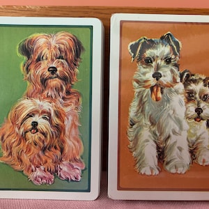 vintage Dog Claridge Jeu de cartes à jouer Made In Canada Papier de collection Artisanat Éphémère Journaling Jeux de cartes Jeux de cartes Jeux de cartes Dog Lover
