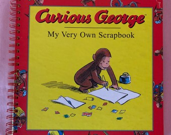 Vintage Curious George &quot;My Very Own Scrapbook&quot; by Mudpuppy Press New York (12 X 12 Inches) Memory Keeping Scrapbooking Photo Book