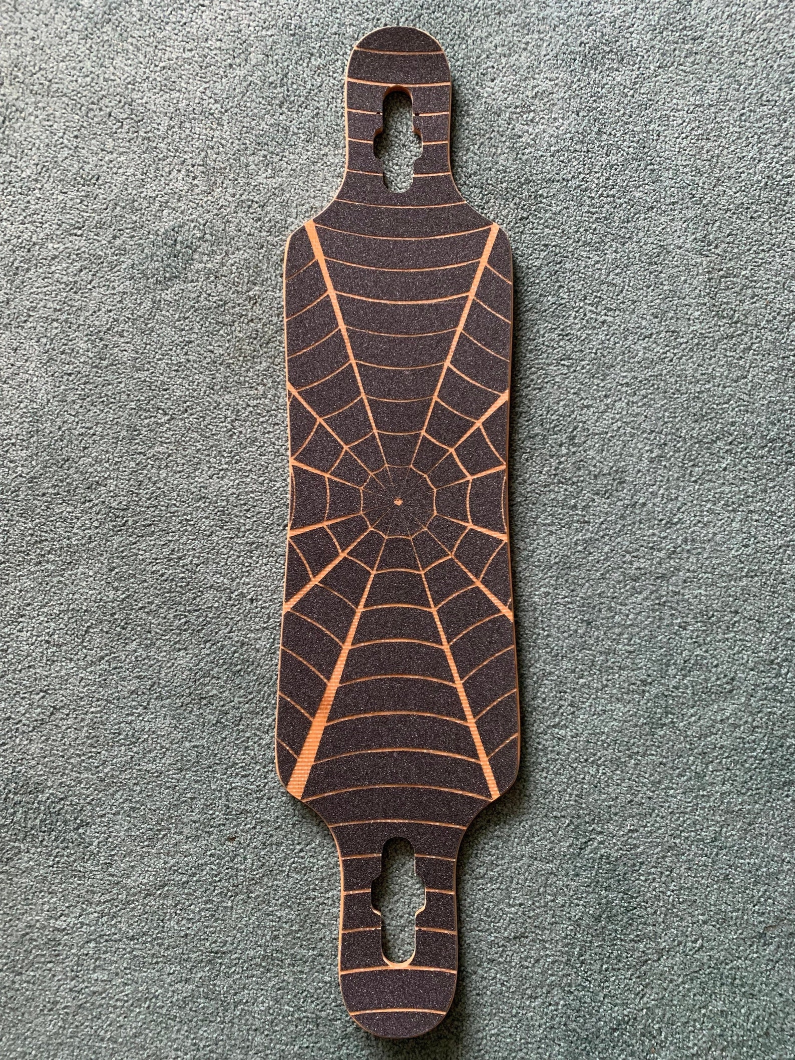 Custom Spiderweb Grip Tape Fiberglass Bamboo Flex Drop Through Double