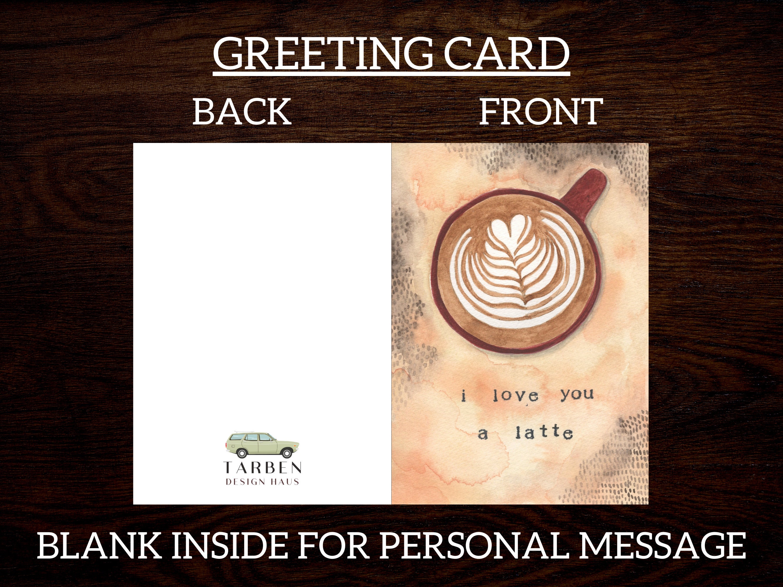Coffee Message Card Coffee Printable Greeting Card, Postcard, and Envelope Stationery ...