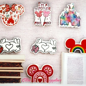 Planar Resin flat back-  Mouse bow mouse ears, 1 pcs- Embellishment- Cabochon - Hair Bow Center-Kawaii, Badge, valentines mouse, mouse hands