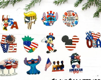 Planar Resin flatback- 4th of July, independence day resins, patriotic resin, 2 pcs- Embellishment- Cabochon - Hair Bow Center-badge reels