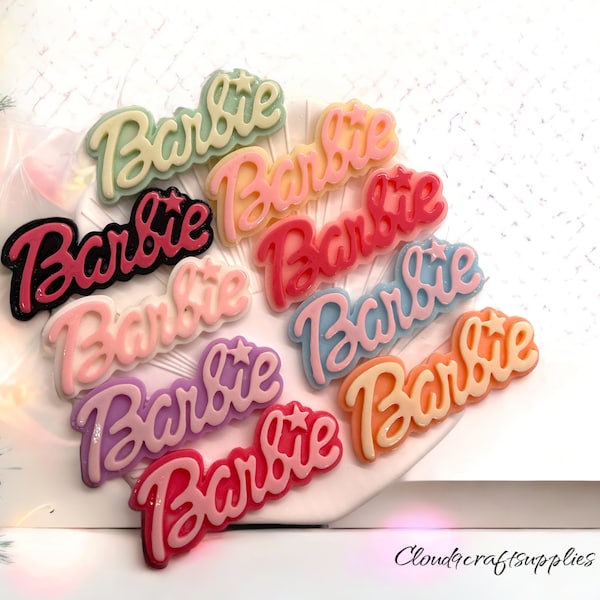 Flatback Resin letter word Barb charms kawaii girl accessories DIY handmade jewelry Scrapbooking