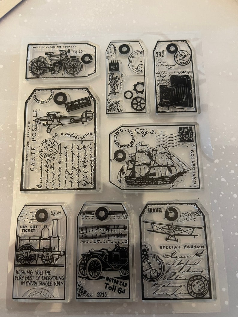 Vinatge Transparent Clear Silicone Stamp/seal for DIY Scrapbooking ...
