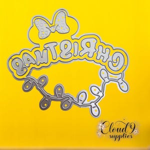 Christmas mouse Metal Cutting Dies Scrapbooking Mold Knife Stencil Die Cuts Card Making DIY Craft Embossing - Stencil  -christmas Mouse