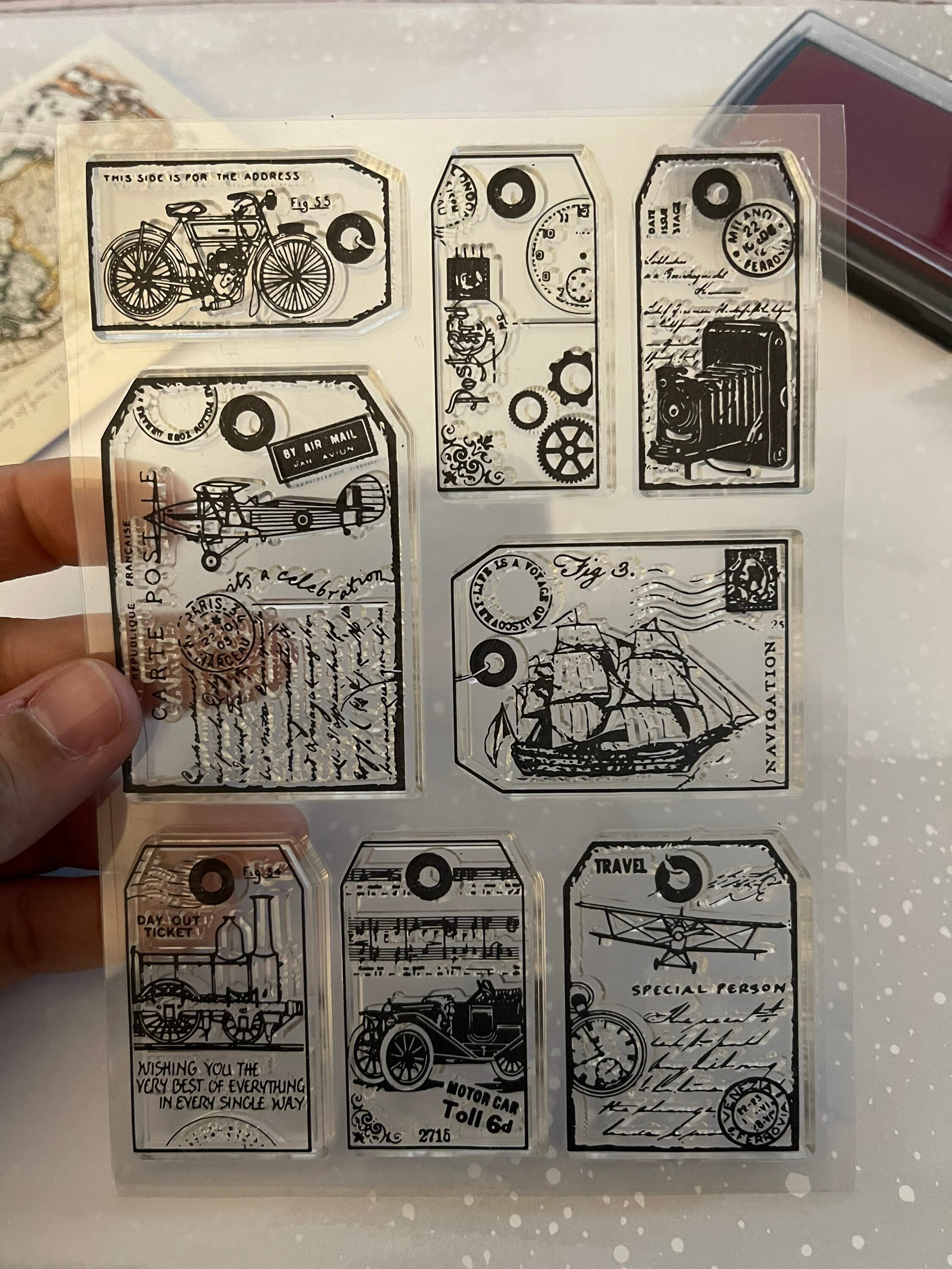 Vinatge Transparent Clear Silicone Stamp/seal for DIY Scrapbooking ...
