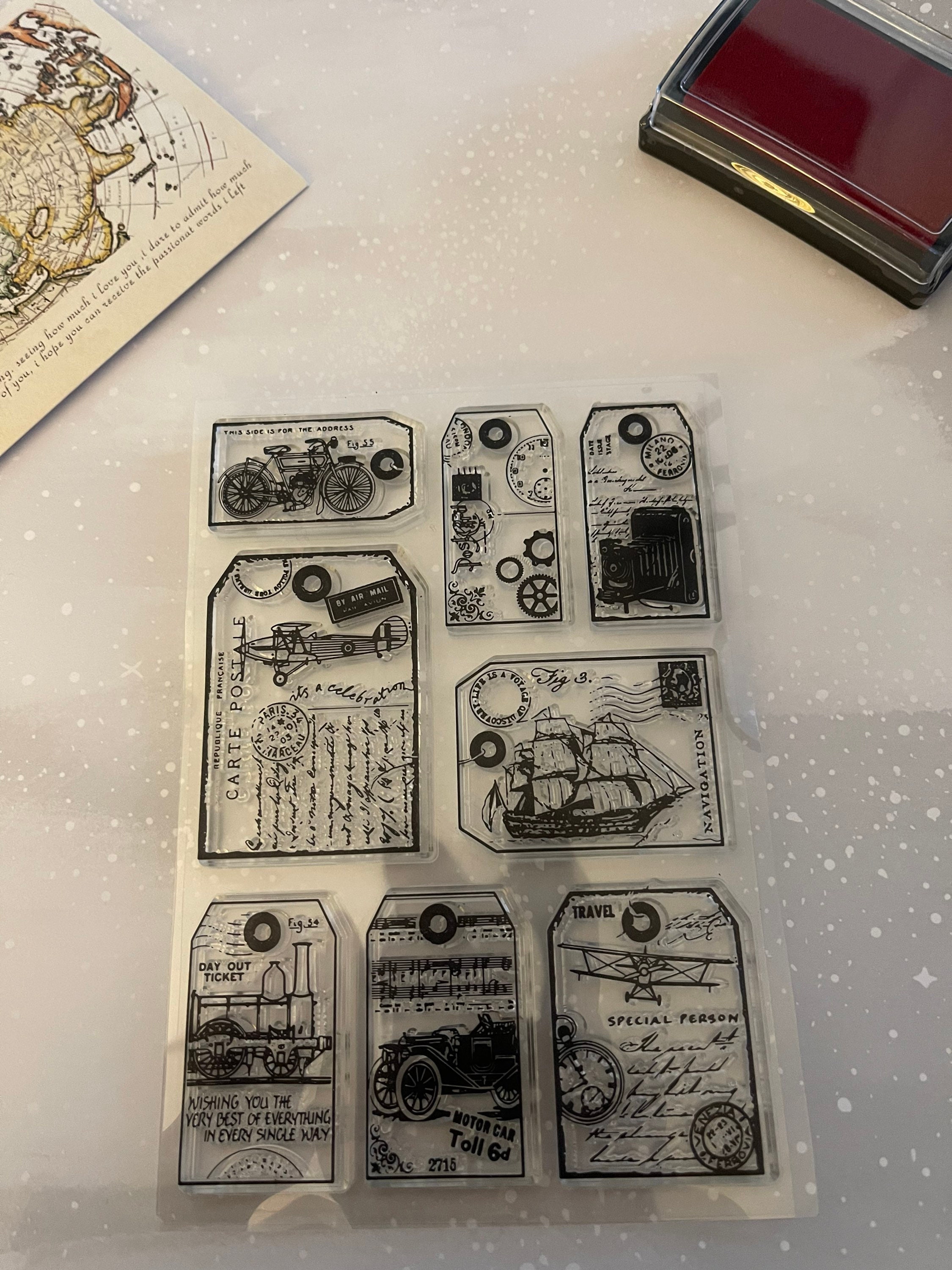Vinatge Transparent Clear Silicone Stamp/seal for DIY Scrapbooking ...