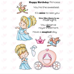 Magical Princess Transparent Clear Silicone Stamp Seal for DIY scrapbooking photo album Decorative clear stamps