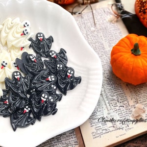 Halloween flying Reaper Resin,Ghost Resins Flatback , Ghost Cabochons, Ghost Resins ,Halloween Cabochons ,Halloween 2 pcs