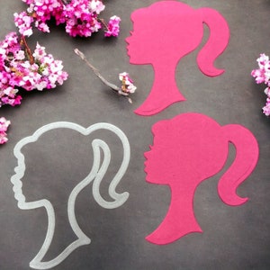 Pony girl Metal Cutting Dies Mold, girl cutout head Scrapbooking Stencil DIY Embossing Craft Die Cuts Card Making dies, stencil,Silhouette