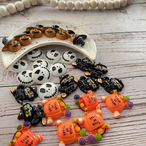 Halloween Resins | Halloween Cabochons | Pumpkin | skull head | cat