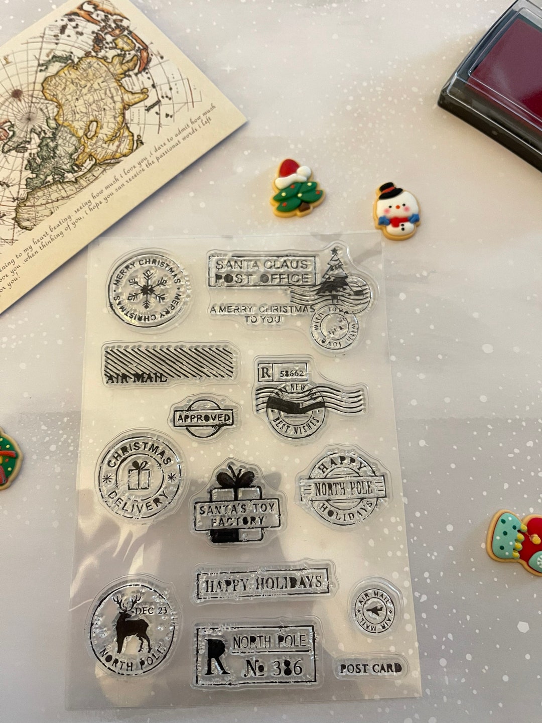 Christmas Postage Transparent Clear Silicone Stamp/seal for DIY ...