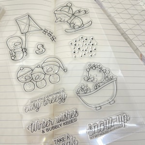 Christmas snowman Transparent Clear Silicone Stamp Seal for DIY Scrapbooking Photo Album Decorative clear stamps
