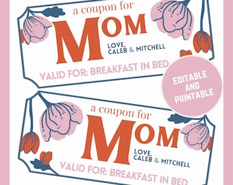 Mother's Day Coupon Template | Editable Canva Design (PDF)