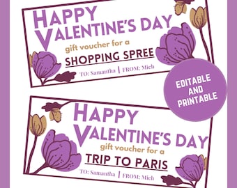 Valentine's Day Coupons for Boyfriend, Love Printable (Digital Download)