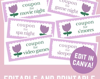 Reward Coupon Kids Voucher Editable Student Ticket PDF Canva