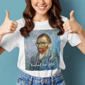 Highly Strung &quot;Happy Vincent van Gogh&quot; Selfie Picture Unisex Ultra Cotton Tee Art Lovers Fun Quality T Shirt