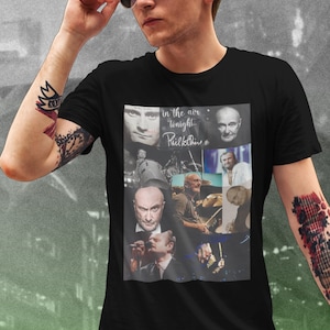 Highly Strung 100% Cotton Quality Unisex Softstyle T-Shirt Phil Collins &quot;In The Air Tonight&quot; Rock Music Lover&#39;s Music Lover&#39;s Fun Tee
