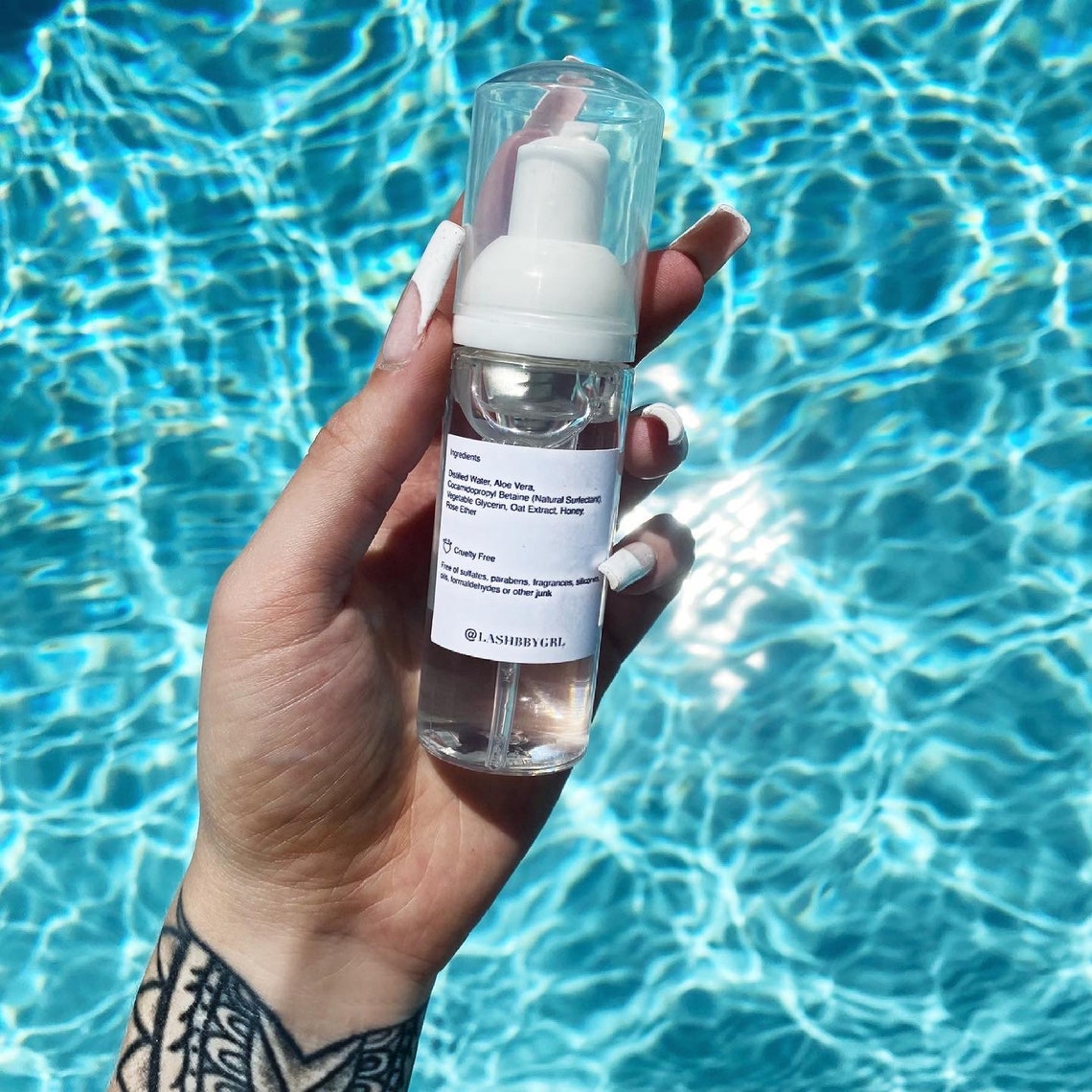 Custom Lash Cleanser Bottle and Brush Etsy