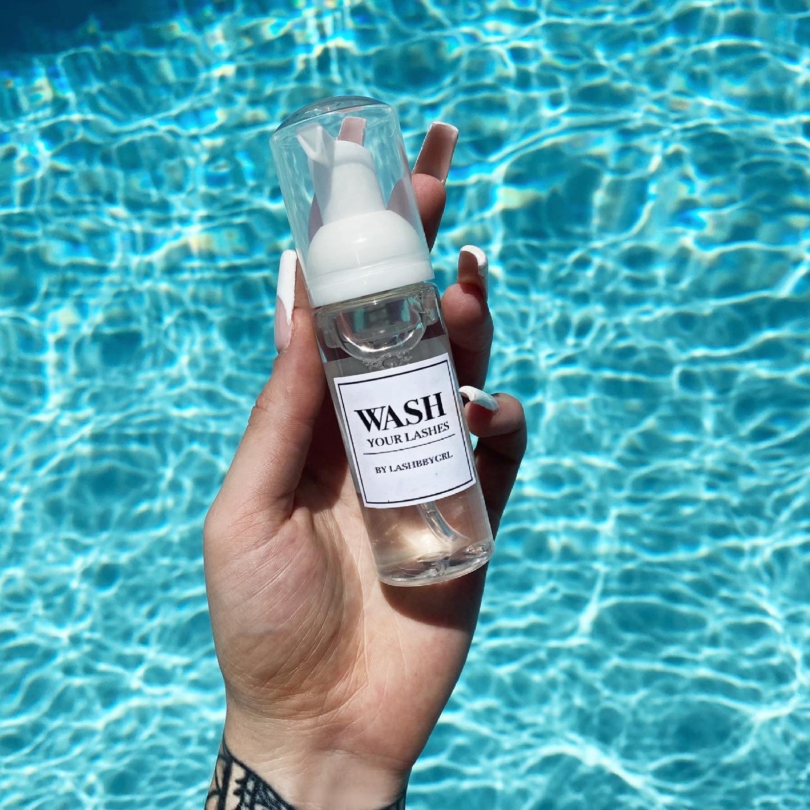 Custom Lash Cleanser Bottle and Brush Etsy