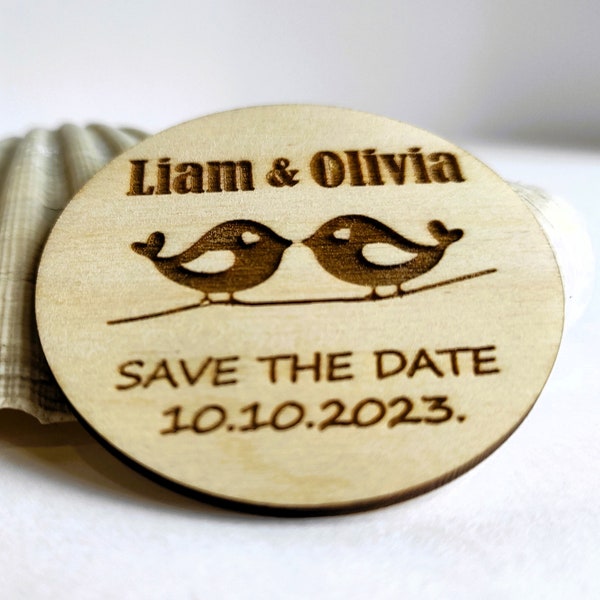 Save The Date Magnet Magnetic tag Personalized Save The Date Magnet Wedding Invitation Wedding Favor Personalized Engraved Wedding Favor