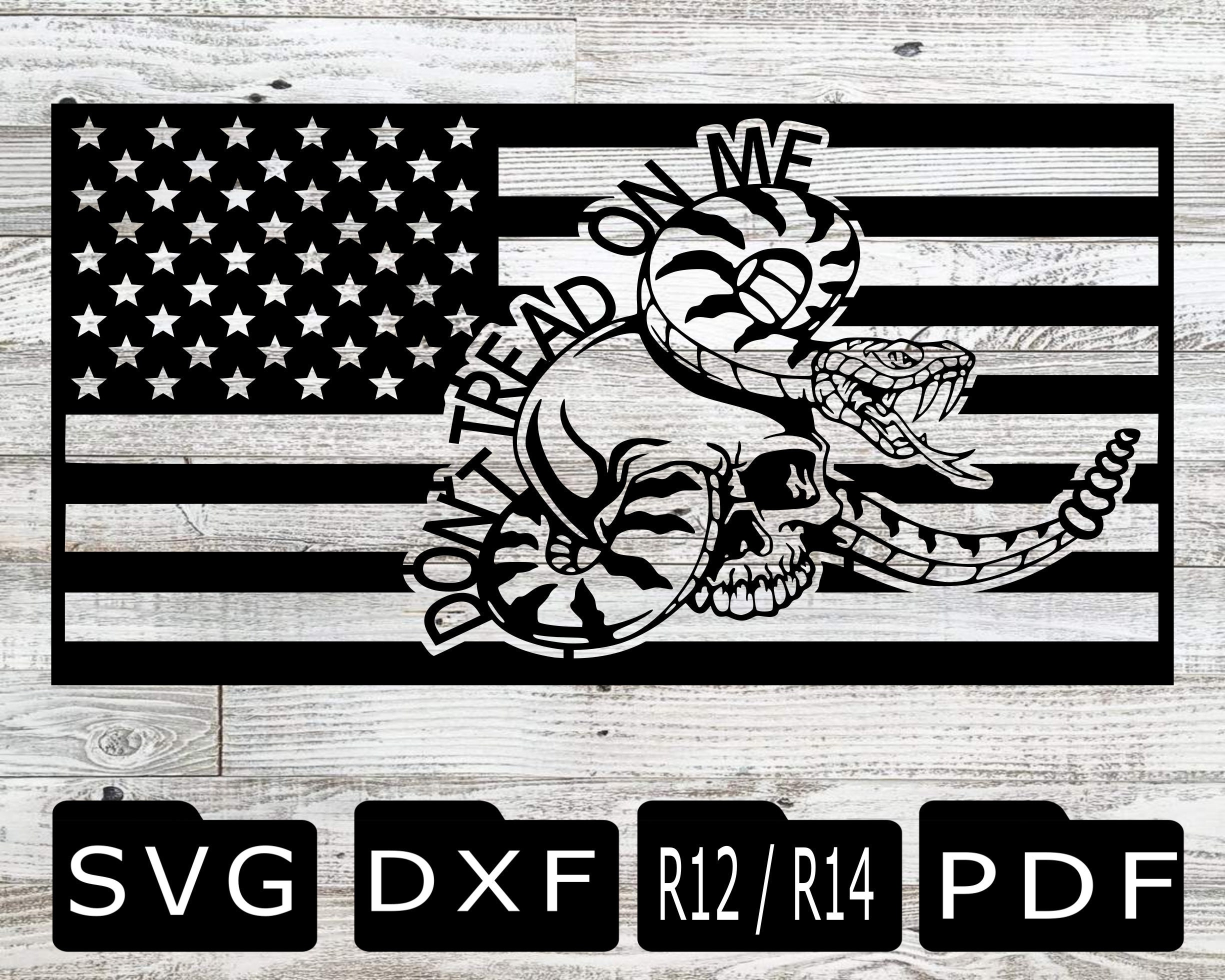 Dont Tread on Me Dxf - Etsy