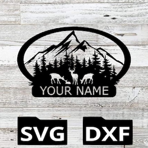 Plasma, Laser, Name monogram, House Monogram, SVG, DXF, Monogram, Address Marker, House number, CNC, plasma file, Laser file, cnc file