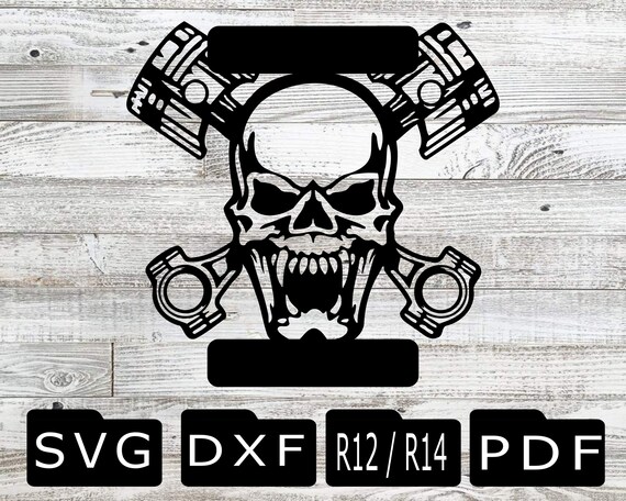 Plasma Laser Dxf SVG Garage Skull Garage Sign Garage | Etsy