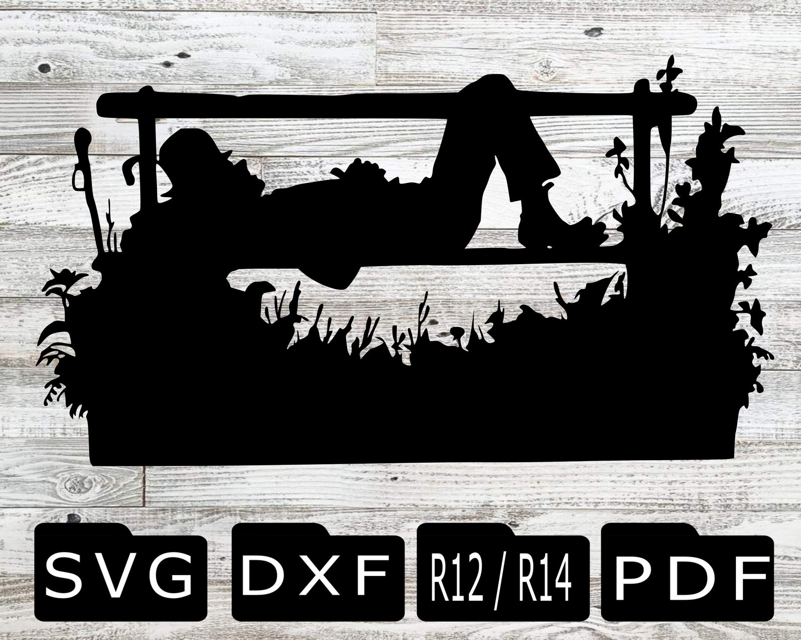 Hobo Svg Hobo Dxf Garden Gnome Svg. Garden Gnome Dxf Lawn Etsy