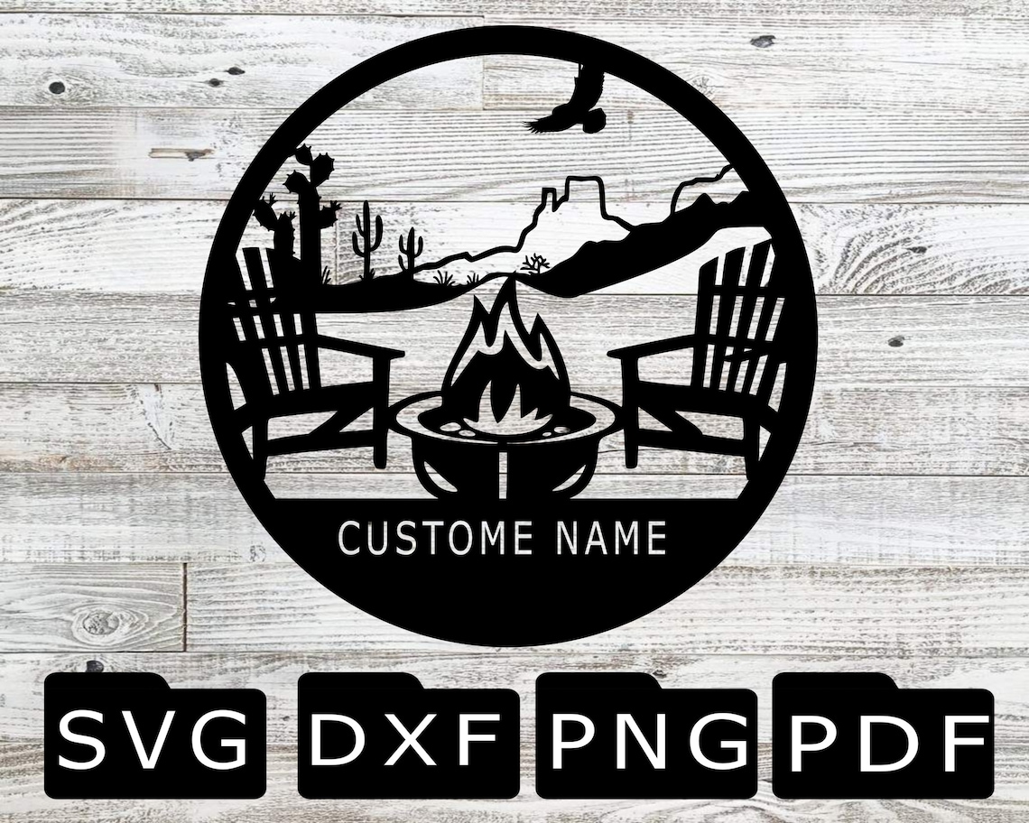 Fire Pit Firepit DXF SVG Cut File File CNC Plasma Etsy