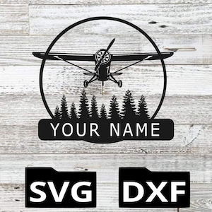 Avion SVG, svg aviation, avion svg, cessna svg, svg de vol, pilote svg, avion dxf, plasma, laser, svg, dxf, cricut, silhouette, jet d&#39;eau