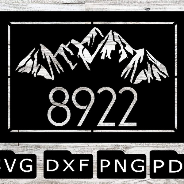 Address Sign Dxf Etsy