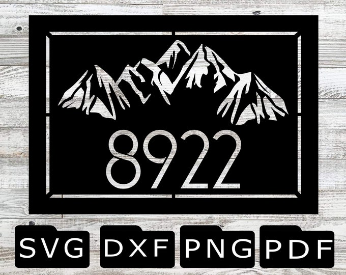 Vertical Address Sign Svg + Ai Laser Cut Files -- INSTANT DOWNLOAD ...