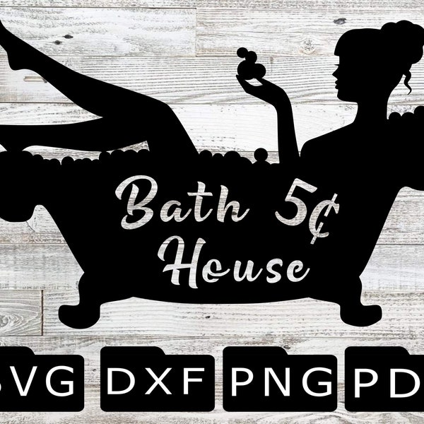 Bathroom, Bath House, Cabin, SVG, DXF, Plasma, Laser, CNC, Outdoor, House Sign, Interior Decoration, Cabin Sign, Bathroom Sign, Sticker,