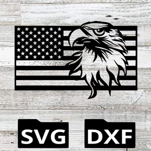 DXF, SVG, Cut File,  File, CNC, Plasma, Laser, eagle, flag, 2nd amendment, patriotic, America, , united, states, usa, cricut, tumbler Merica