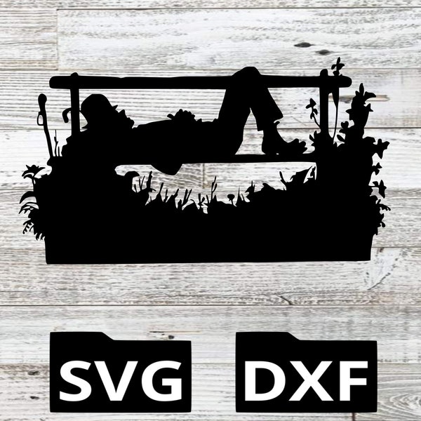 hobo svg, hobo dxf, garden gnome svg. garden gnome dxf, lawn gnome svg, lawn gnome dxf, svg, dxf, plasma, laser, water jet, cut file, tramp