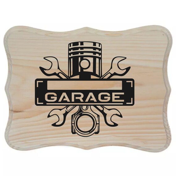 ☆ T·T Free Name Garage Garage DXF File SVG File Cut File Cnc File Plasma Laser Garage SVG