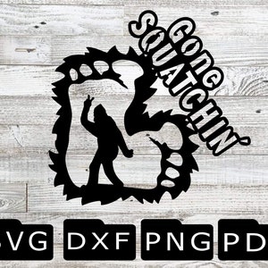 DXF, SVG, Cut File, Cnc File, Plasma, Laser, Torchmate, Autocad, SheetCam, , Inkscape, Plasmacam, yeti, Sasquatch, gone squatchin, big foot