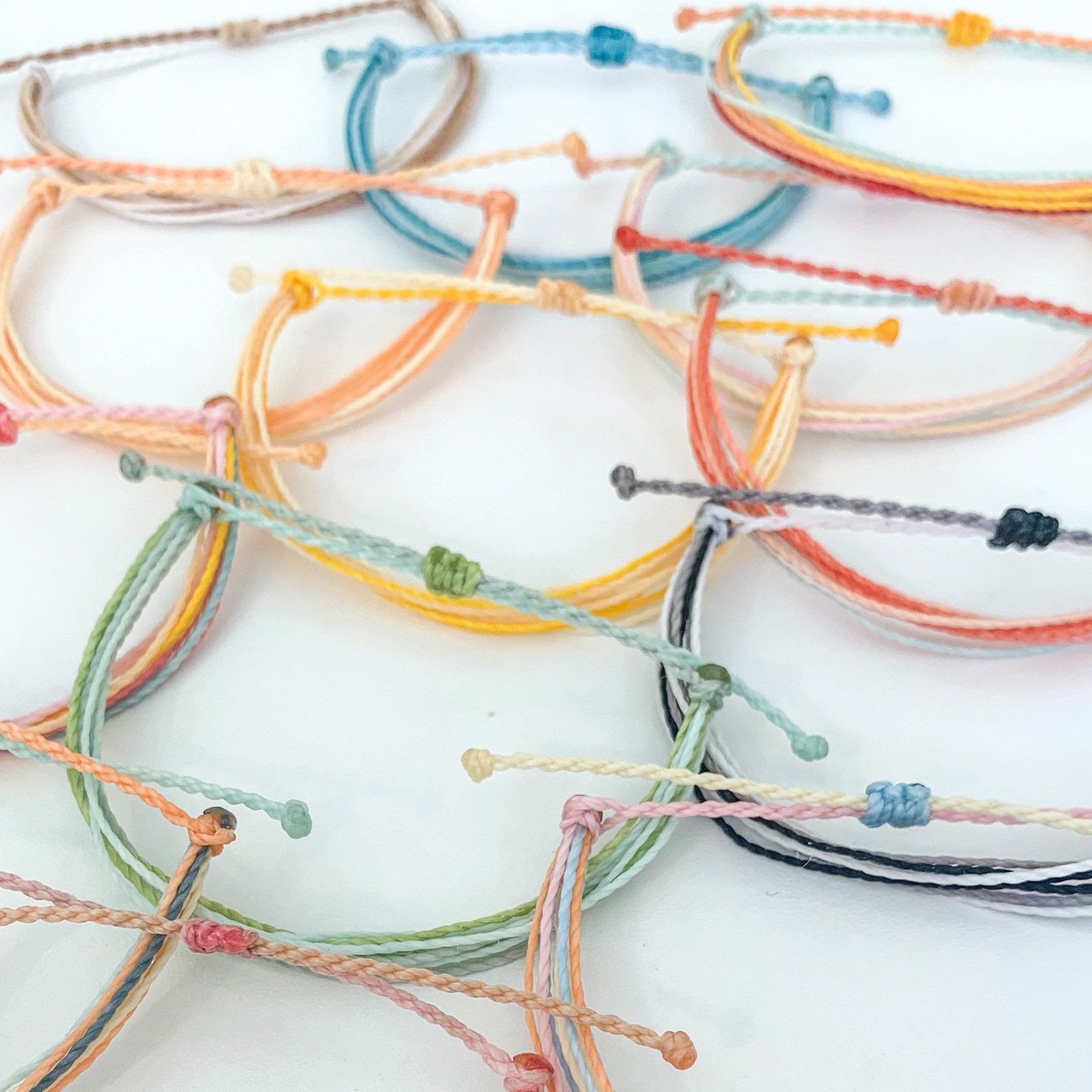 String Wax Cord Bracelets and Anklets Adjustable and Waterproof