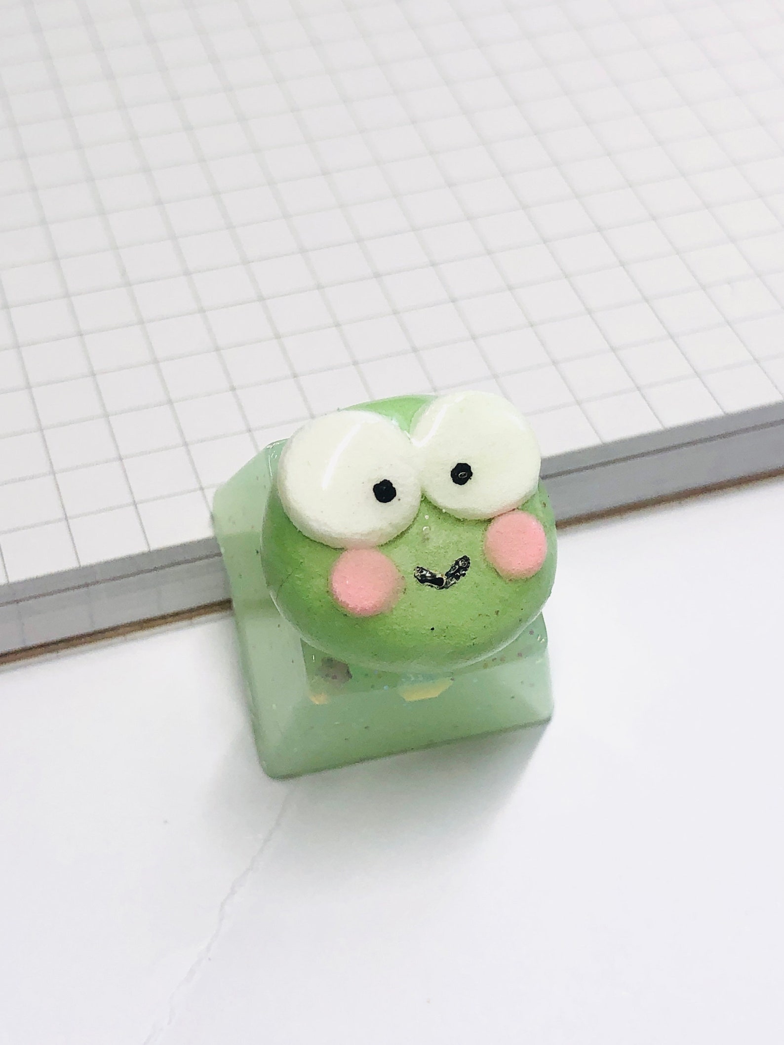 Kawaii Frog Artisan Keycap Resin Keycap for Cherry MX Etsy