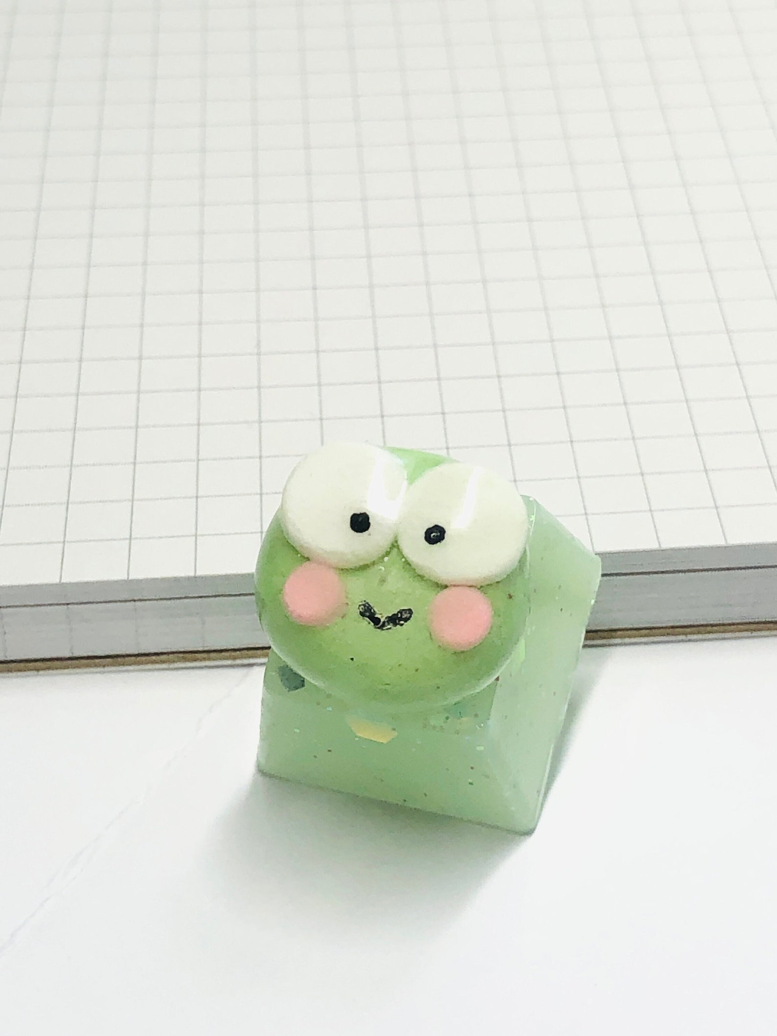 Kawaii Frog Artisan Keycap Resin Keycap for Cherry MX Etsy