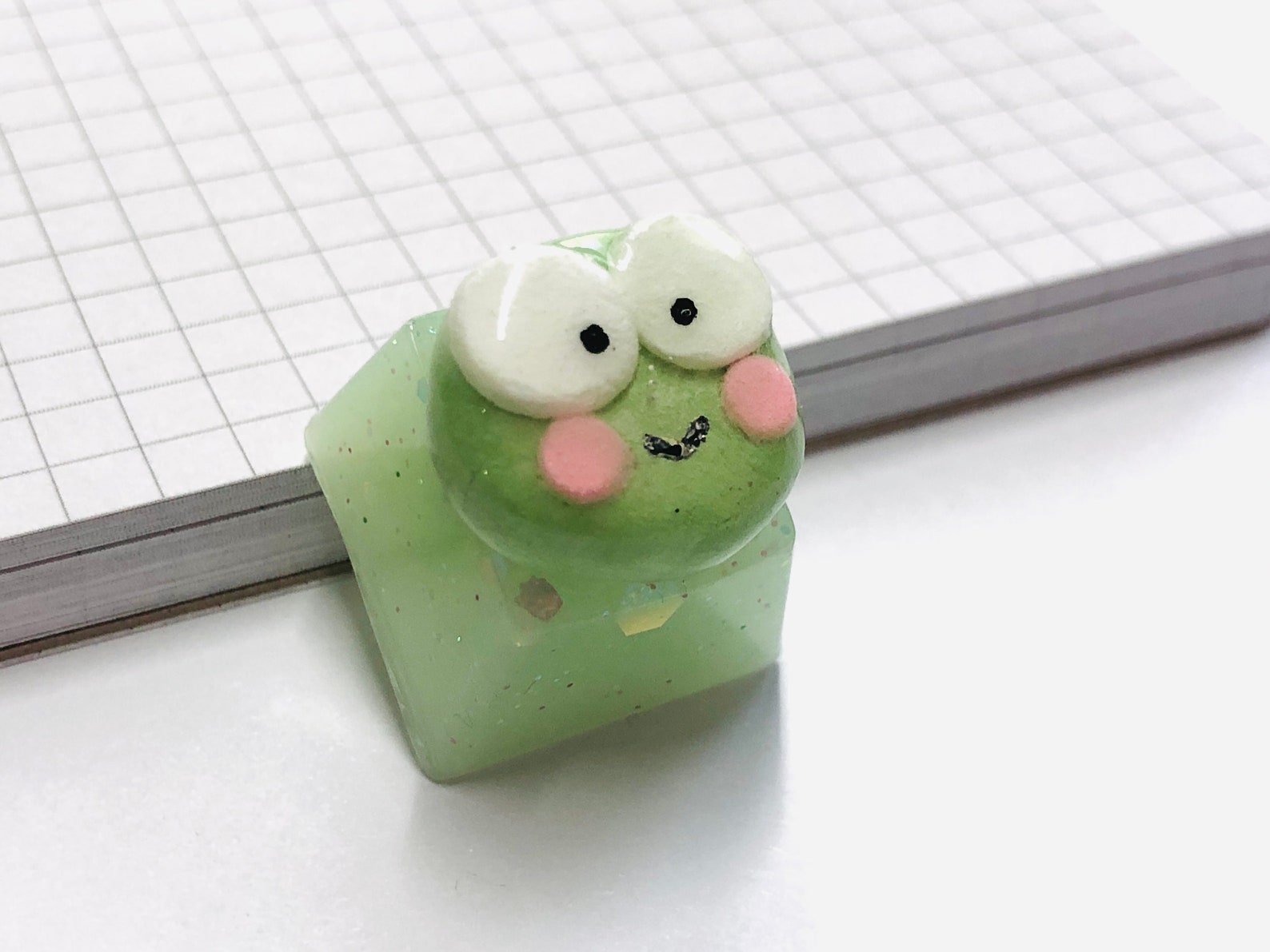 Kawaii Frog Artisan Keycap Resin Keycap for Cherry MX Etsy