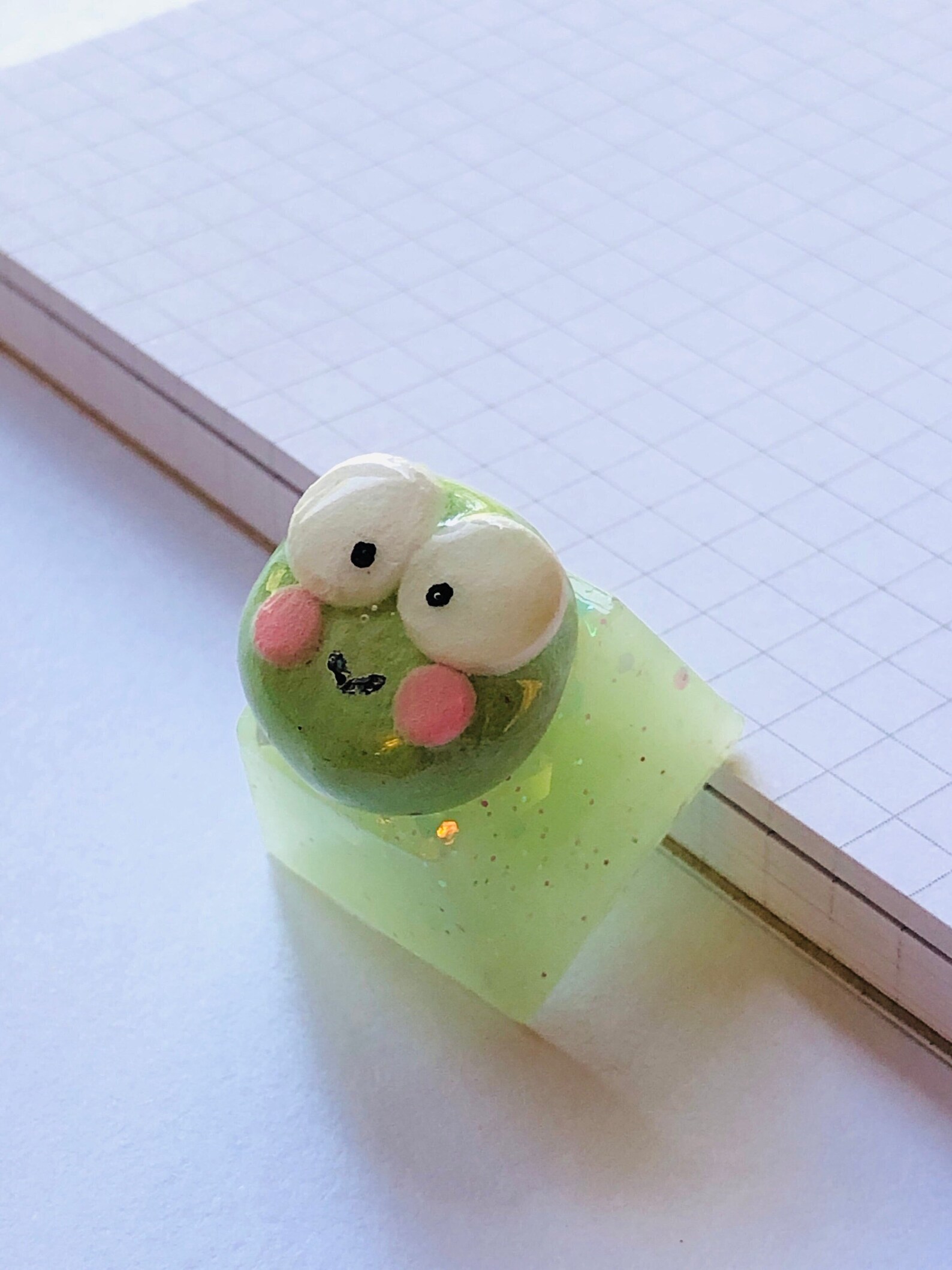 Kawaii Frog Artisan Keycap Resin Keycap for Cherry MX Etsy