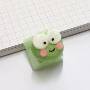 Kawaii Frog Artisan Keycap Resin Keycap for Cherry MX - Etsy