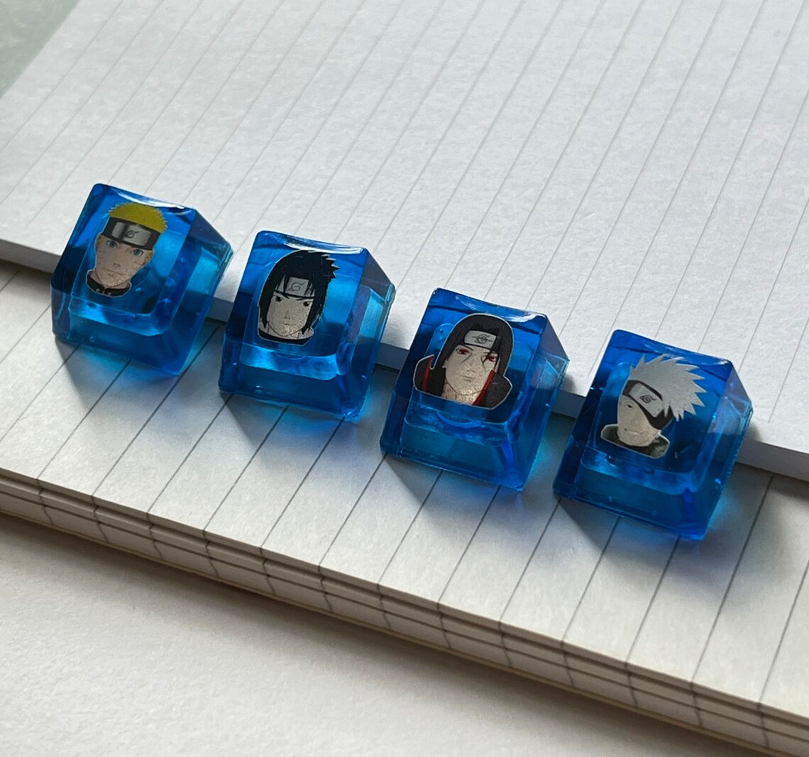 Naruto Keycaps Artisan Keycap Resin Keycap for Cherry MX Etsy