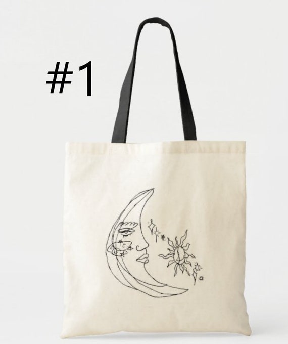 ARIANA GRANDE Moon Hand Tattoo Canvas Tote 