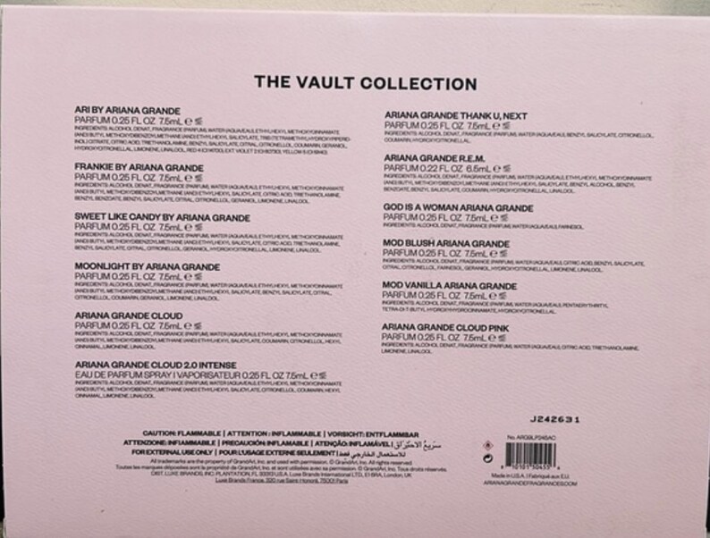 Ariana Grande Vault Collection 2024 Limited Edition Etsy Ireland