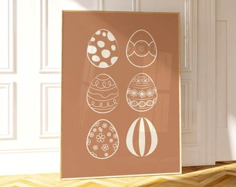 easter eggs spring wall art digital download, easter prints spring decor, farmhouse easter decor spring printables, easter art spring prints