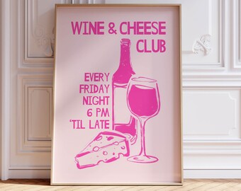 kitchen art pink poster apartment decor, pink wall art trendy kitchen decor alcohol poster, trendy wall art pink room decor aesthetic poster